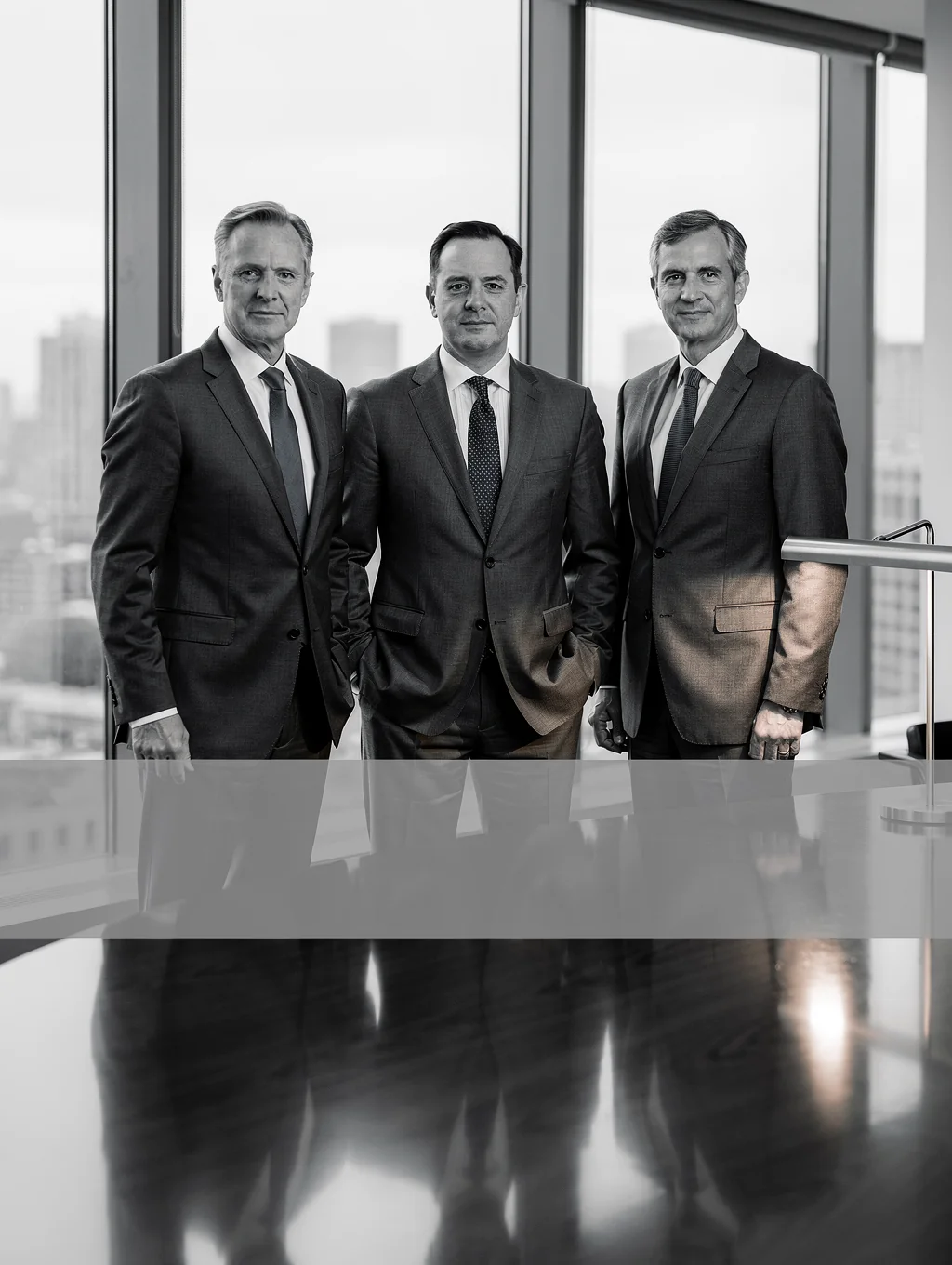 Executive strategy session in a modern boardroom